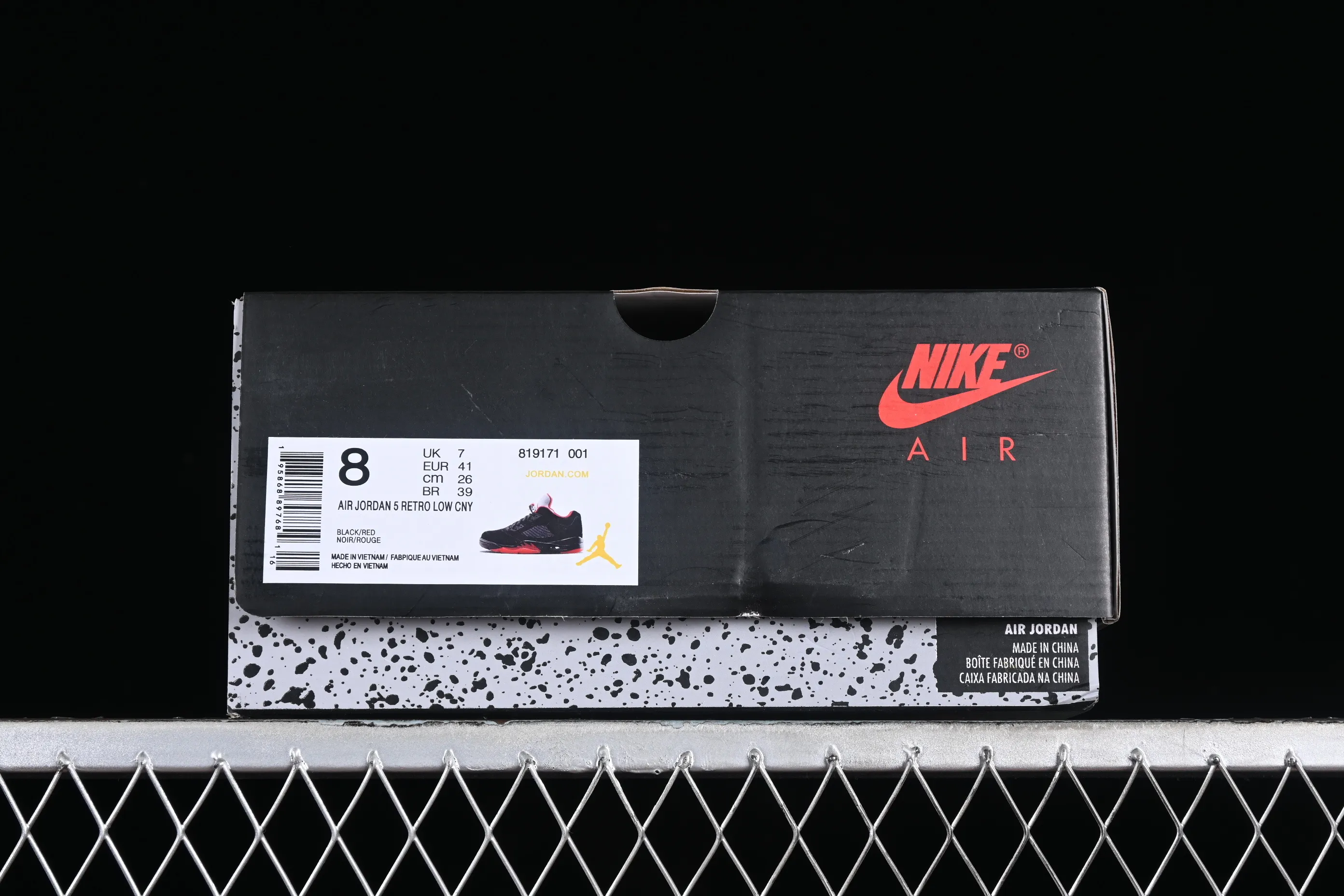 All categories Air Jordan Jordan series basketball shoes Air Jordan 5 Z version Air Jordan 5 Low "Alternate 90" AJ5 Joe 5 black and red low-top basketball shoes 819171-001